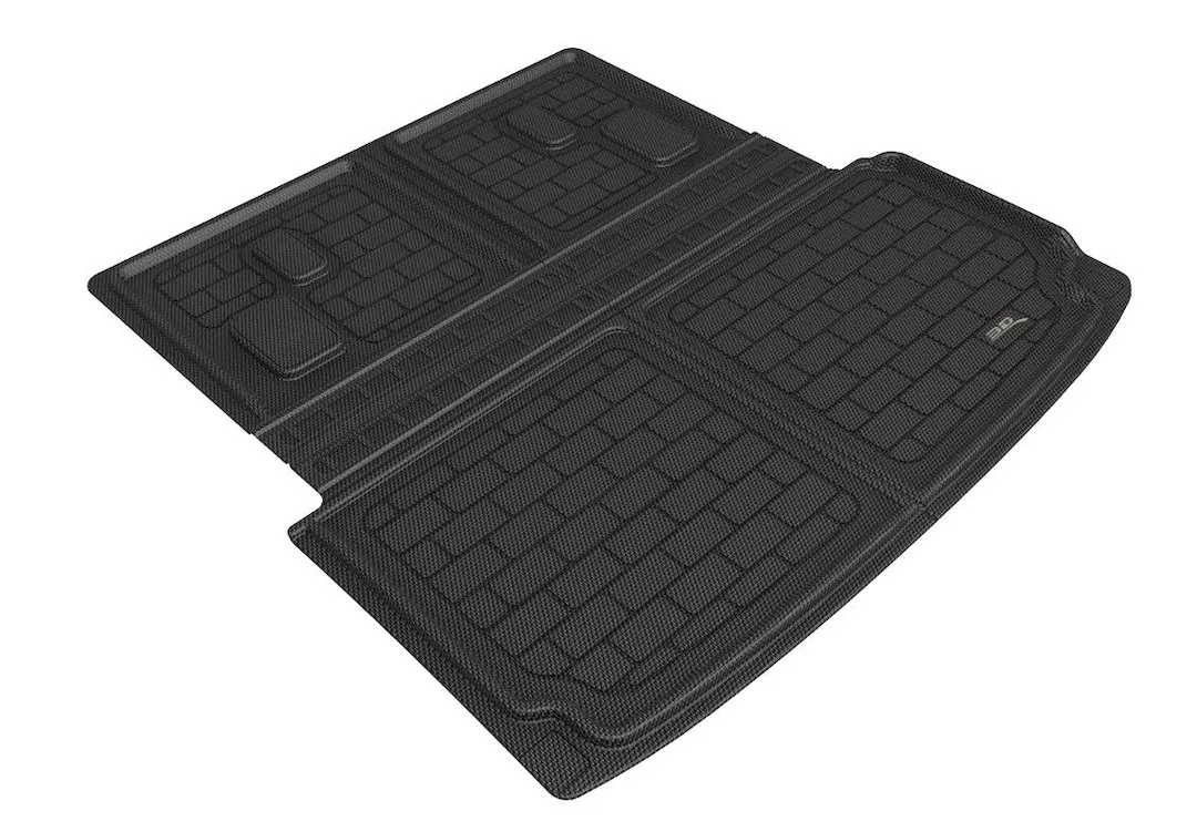 M1AC0161309 – 3D MATS/U-AC Cargo Area Liner, Black Direct Fit Raised Edge Thermoplastic Rubber Of Carbon Fiber Textur...